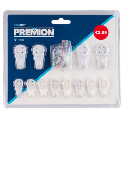 סט ווי תליה למסגרת תמונה 12 יחידות  PRE900037