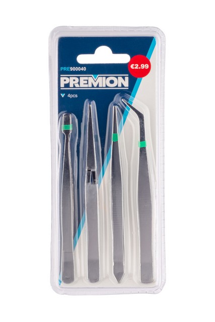 סט פינצטות 4 יחידות  PRE900040