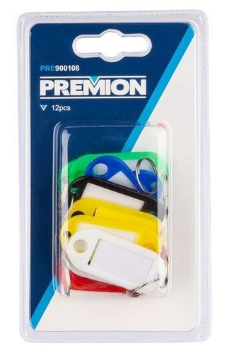 מחזיקי מפתחות מפלסטיק 12 יחידות  PRE900108