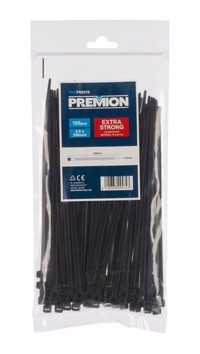 חבקים שחורים 100 יח'  4.8x200 מ