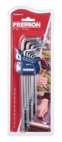 סט מפתחות טורקס ארוכים 9 חלקים  THEMAT019