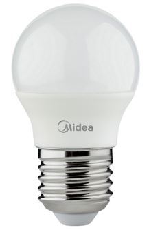 נורת כדור A45 5W אור חם MIDEA הברגה  E27
