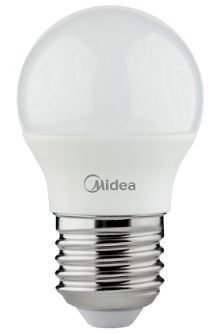 נורת כדור A45 5W אור חם MIDEA הברגה  E27