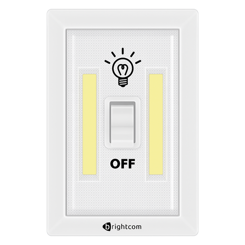 פנס מתג LED ‏לבן 12 יחידות במגש  BH-6058B
