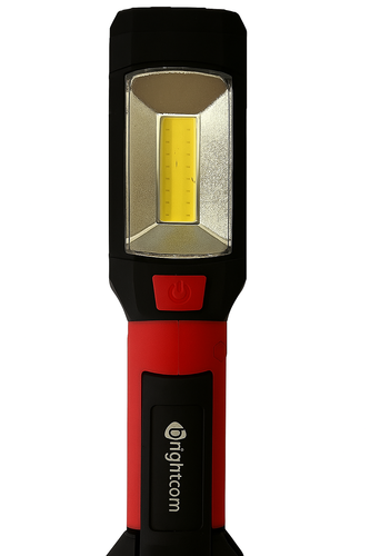 פנס LED מגנט מפרקי עומד 1W+3W אדום 12 יחידות במגש