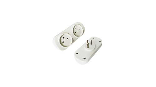 מפצל חשמלי 2 שקעים T2