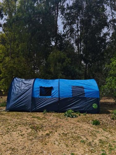 אוהל ל6 אנשים בצורת תעלה עם חדר פנימי