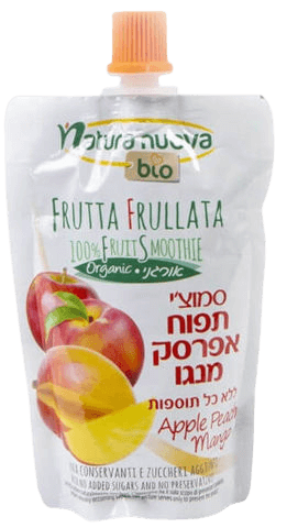 סמוצי תפוח אפרסק מנגו אורגני