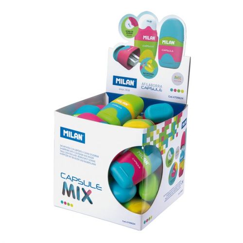 מחדד משולב עם מחק MILAN CAPSULE MIX