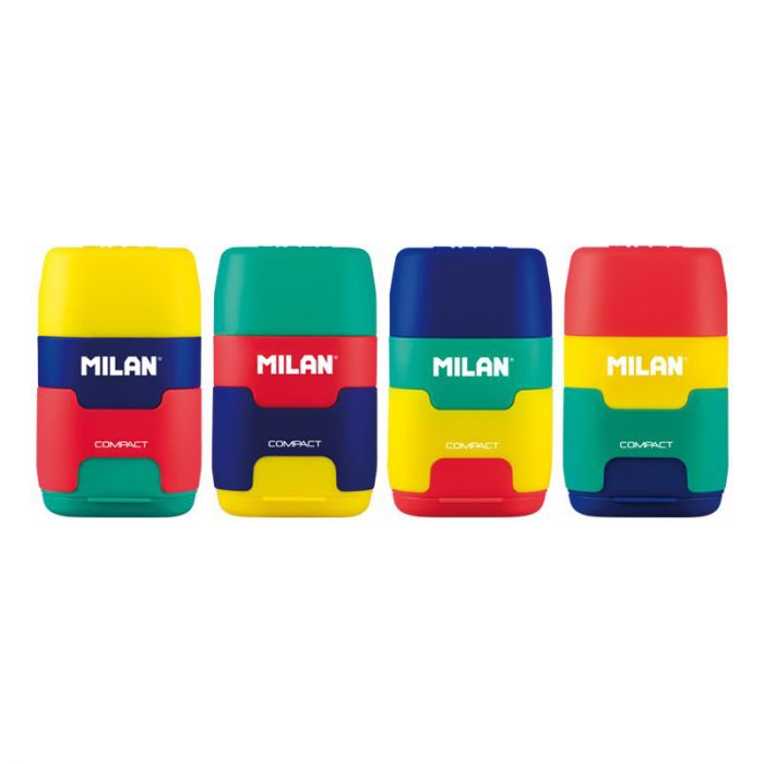 מחדד משולב עם מחק MILAN COMPACT MIX