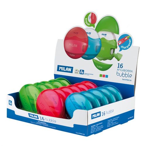 מחדד משולב עם מחק MILAN BUBBLE 