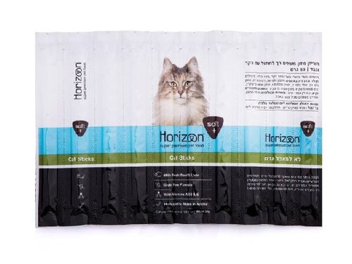 סטיק הורייזן לחתול בקר וכבד 50 גרם