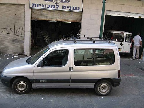 סט גשרוני פלדה מאסיביים להעמסה כבדה ברלינגו/קונקט/קנגו/דאצ'ה/דובלו/וNV200 ניסאן כו'