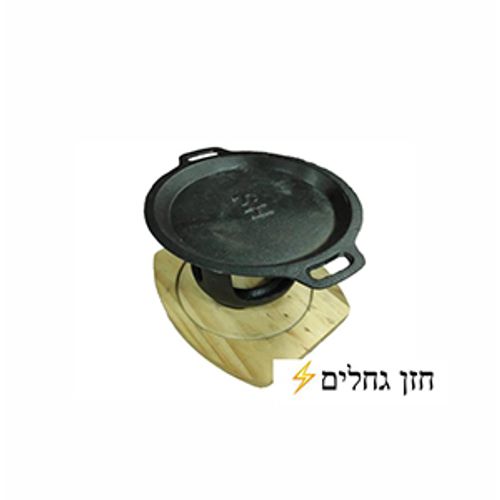 מחמם בשר שולחני וצלחת נתחים מברזל יצוק