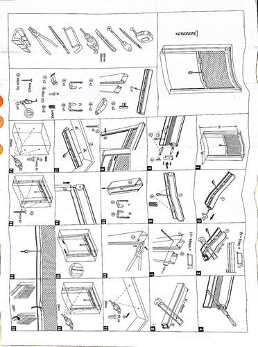 רשת גלילה  אלומיניום לבן לחלון DIY רשת ליתושים ומעופפים 