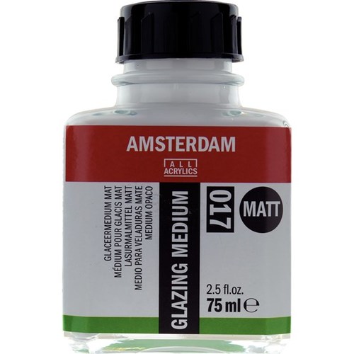 מדיום גלזינג (glazing) מאט לצבעי אקריליק AMSTERDAM 017,  נפח 75 מ