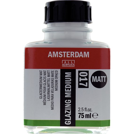 מדיום גלזינג (glazing) מאט לצבעי אקריליק AMSTERDAM 017,  נפח 75 מ"ל