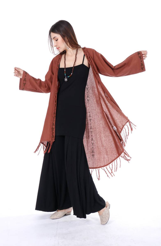 עליונית בלוק פרינט plus size