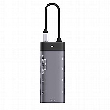 תחנת עגינה PROTEC TYPE-C DM293 10 In 1 MST