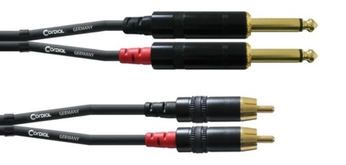 כבל אודיו Cordial CFU3-PC PL/RCA