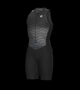 חליפת טריאתלון DIVE TRIATHLON S/LESS SUIT שחור אלסטית טכנית אוורירית ומנדפת מאוד