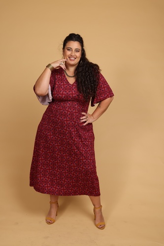 שמלה אתנית plus size