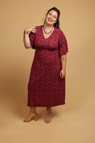 שמלה אתנית plus size