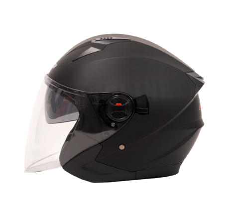 קסדת 3/4 רבוטק שחור מט - REVOTECH HELMET