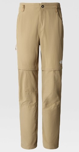 מכנסי טיולים לנשים Exploration Convertible Reg Straight Trousers בז' - The North Face
