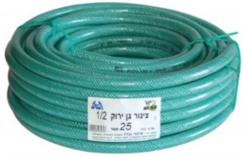 צינור גן צינור השקיה 3/4 50 מטר  לשימוש בגינות מרפסות וגינות גג. 50 מטר צינור 3/4 הגנת UV