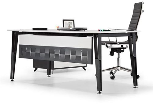 ‫שולחן משרדי Halley לבן רוחב 180 ס``מ‬‏