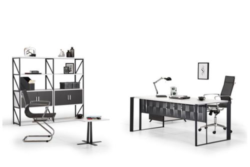 ‫שולחן משרדי LUCIA לבן רוחב 160 ס``מ‬‏