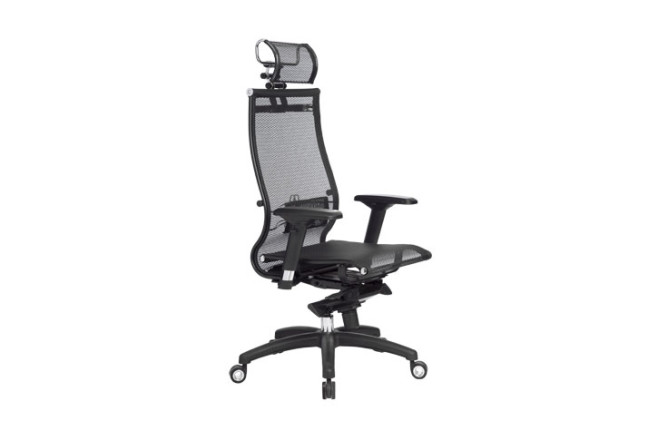 כסא מנהל/ת גב רשת ארגונומי Samurai S-1 Black Edition