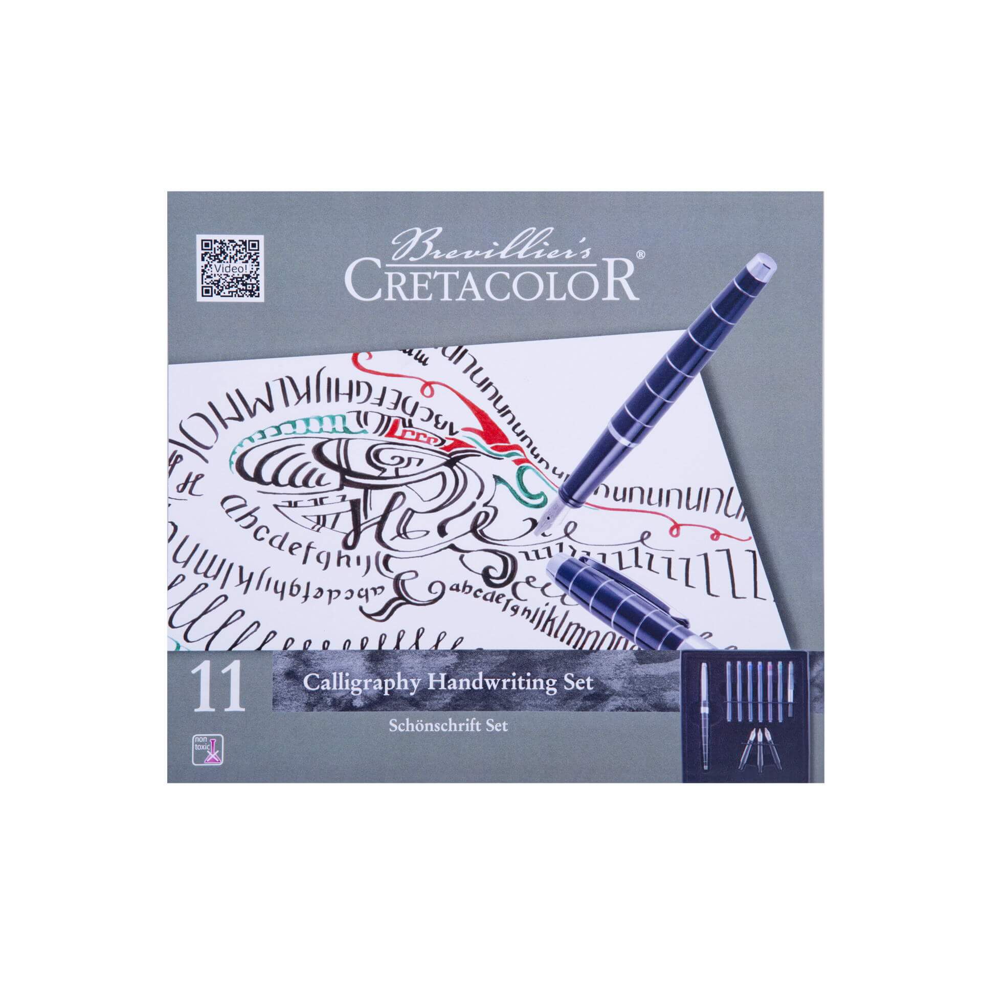 ערכת קליגרפיה, 11 חלקים CRETACOLOR