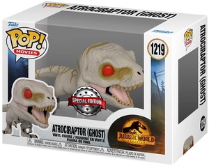 POP Movies:JW3 - Atrociraptor (Ghost)(אקסקלוסיבי מדבקה כסופה) Funko