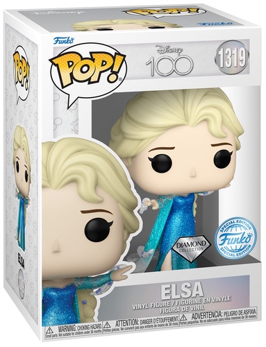 POP Disney:D100- Elsa(DGLT)(אקסקלוסיבי מדבקה כסופה)