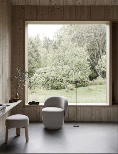  כורסא מסתובבת בוקלה מדבר KUON Swivel armchair desert