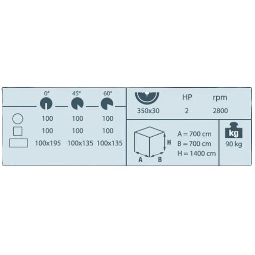 משור דיסק לחיתוך אלומיניום  KARNAF 