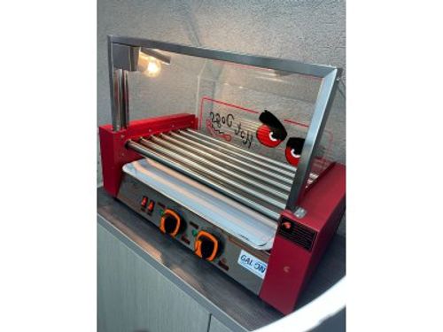 מכונת נקניקיות 7 רולים+ויטרינה ותאורה GL-GR-007