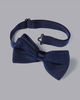 פפיון -  Navy classic knitted Bow Tie