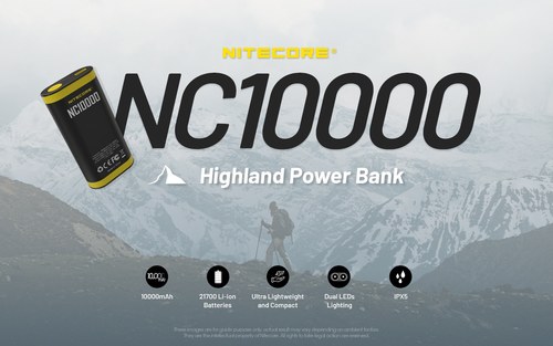 nd power bankNitecore nc1000 highla