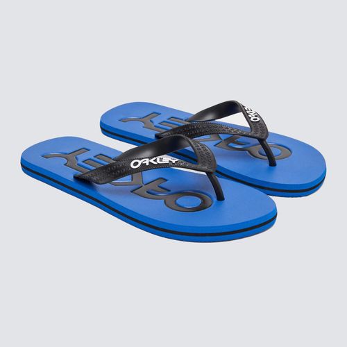 כפכפי אוקלי בצבע כחול עם רצועות שחורות דגם COLLEGE FLIP FLOP Ozone