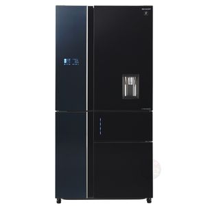 מקרר 5 דלתות שארפ דגם SJ-9831B זכוכית שחורה + בר