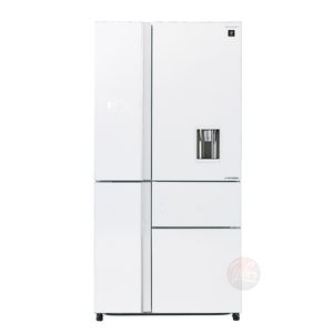 מקרר 5 דלתות שארפ דגם SJ-9832W זכוכית לבנה + בר