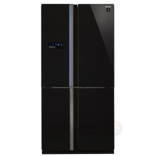 מקרר 4 דלתות שארפ דגם SJ8911BK זכוכית שחורה
