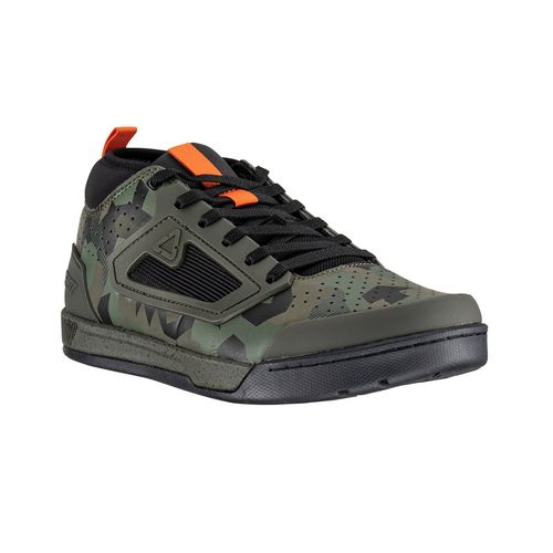 נעלי רכיבה ליט שחור / ירוק - LEATT MTB 3.0 FLAT CAMO V23