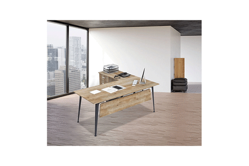 שולחן משרדי עם שלוחה רוחב 180 ס``מ LEMAS צבע Safirmese/UD