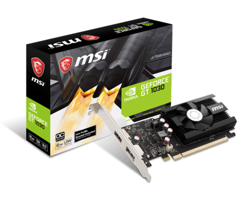 כרטיס מסך MSI GeForce GT 1030 2GD4 LP OC