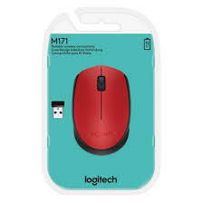 עכבר אלחוטי LogiTech M171 Wireless - אדום