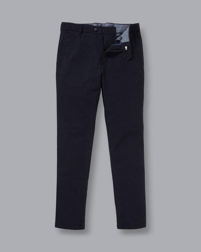 מכנסי צ'ינו אל קמט כחולים Ultimate Non-Iron Chinos - Navy